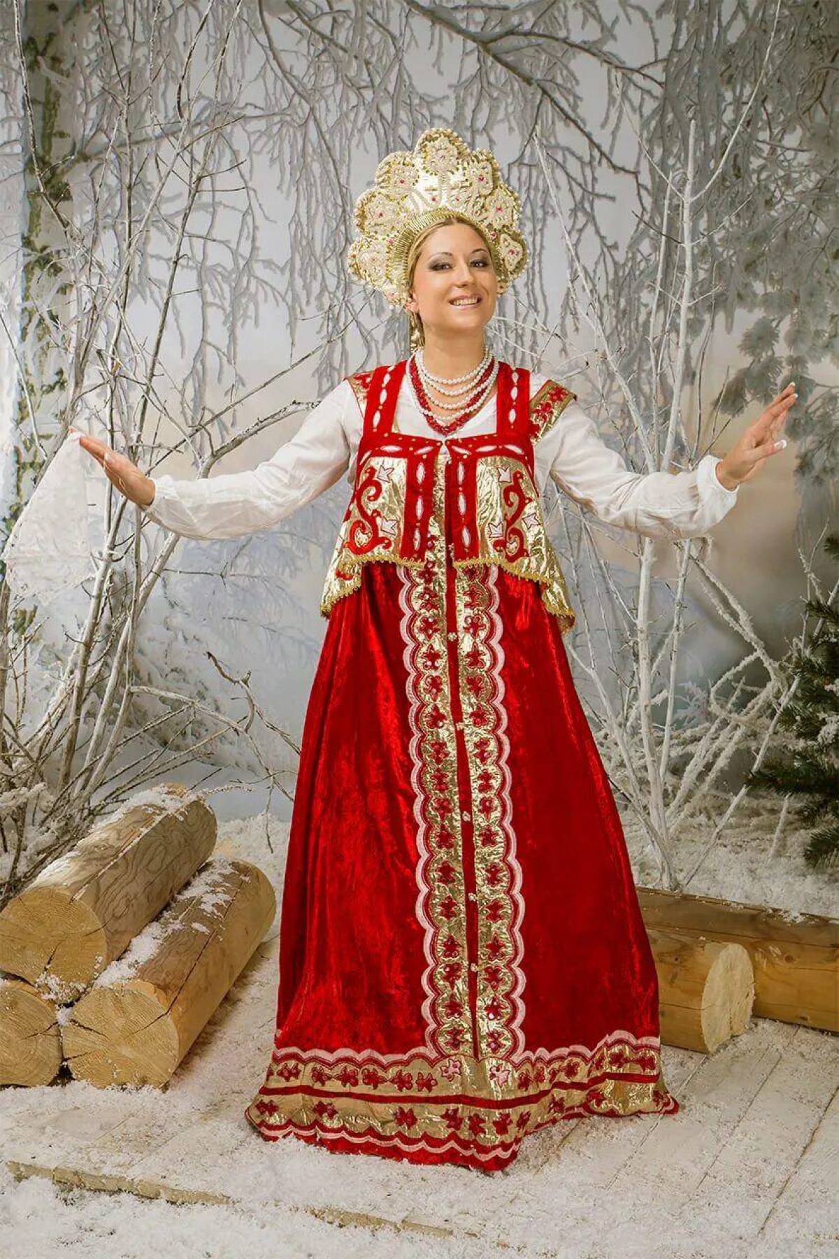 Girls in Slavic costumes in Wenzhou